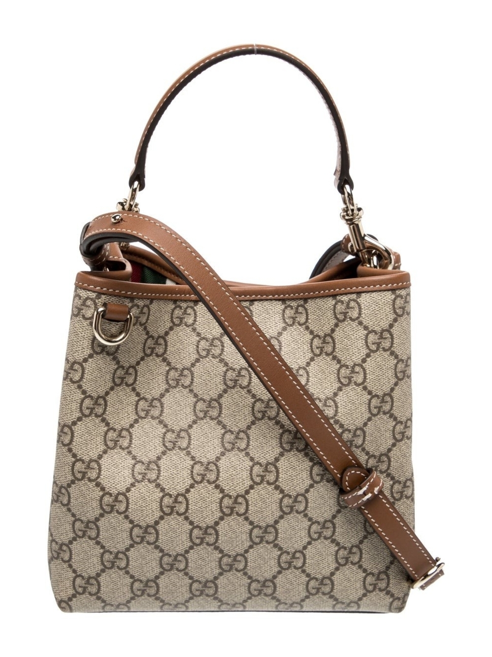 Gucci Brown GG Supreme Mini Tote Bag